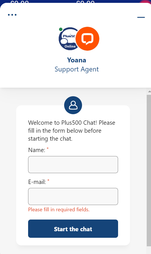 Plus500 customer support agent.