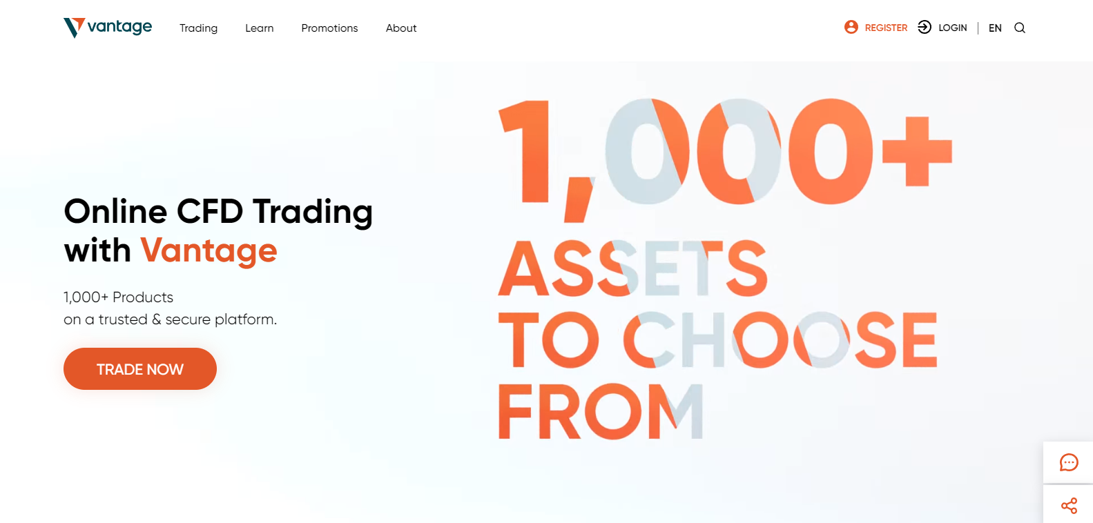 Vantage - Best for advanced traders seeking diverse platform options and competitive spreads
