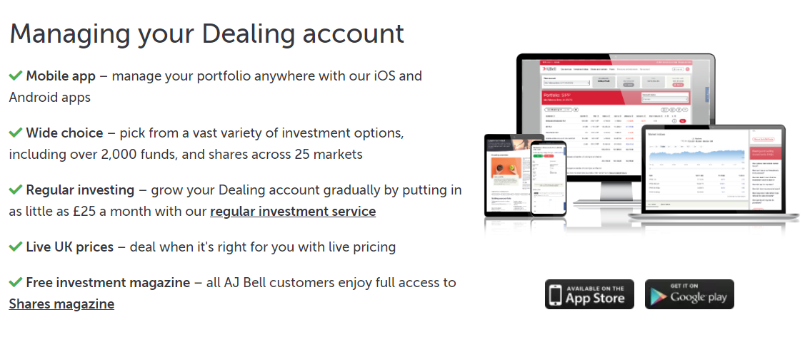AJ Bell - Best traditional stock broker