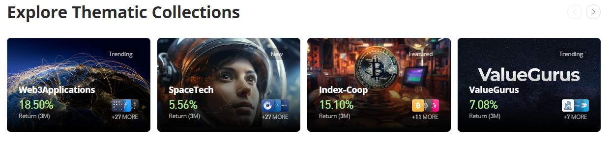 eToro investment portfolios.