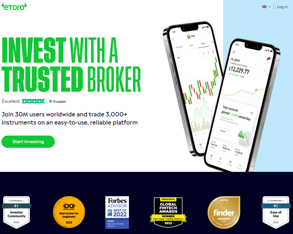eToro trusted broker.