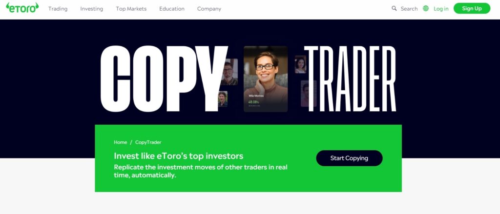 eToro copy trading